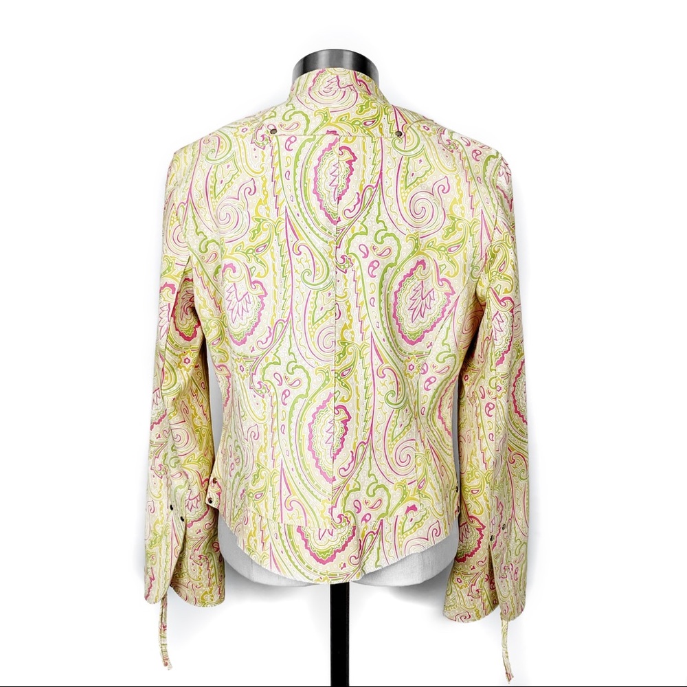 Carlisle paisley print suede jacket - Picture 3 of 4